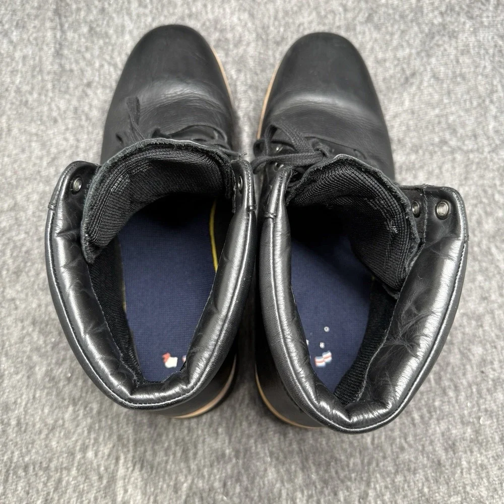 Cole Haan Nantucket Rugged Boot C28267 Mens Size 13 Black Leather Zerogrand Used